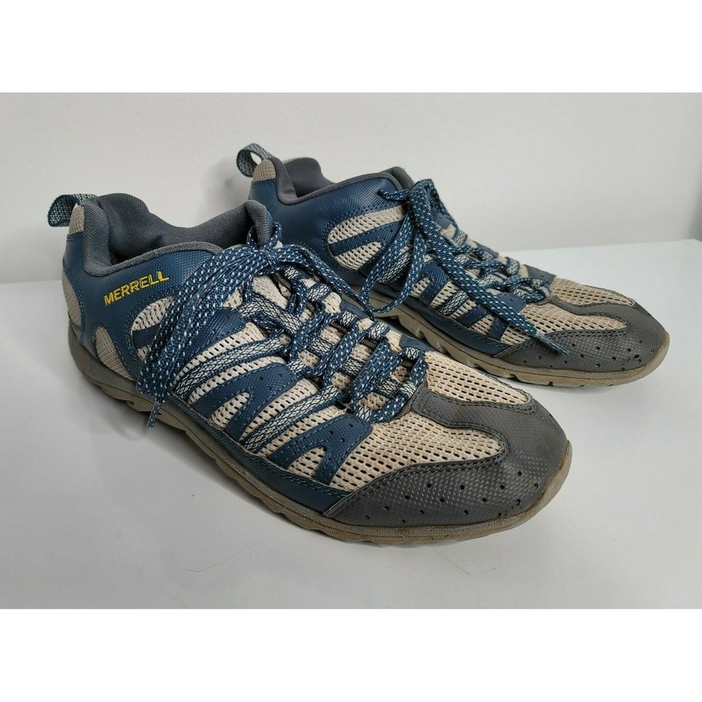 MERRELL Mens Hiking Athletic Shoes Sneakers 9.5 Blue Gray